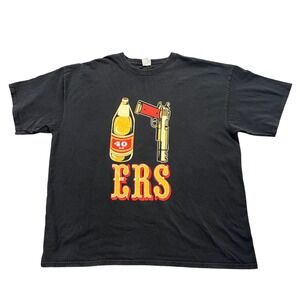 Yazbek Graphic T-Shirt Mens 3XL Black 49ers Heavyweight Cotton Streetwear